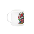 JapaneseArt Yui Shopの咲き誇れ Mug :left side of the handle