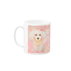 norikoの部屋のももちゃんマグカップ３つの似顔絵 Mug :left side of the handle