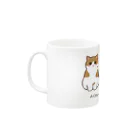 ふわにゃんshopのねこの一日 Mug :left side of the handle