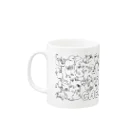 ニンジャスレイヤー公式/ダイハードテイルズの360度ケモチャンだらけグラス Mug :left side of the handle