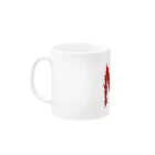 サトシ最悪の配信者のNEKOCHAN Graffiti (レッド) Mug :left side of the handle