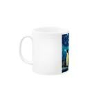 コウテイペンギン至上主義のコウテイペンギンのお月見 Mug :left side of the handle