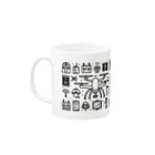 ドロスタのドローンギア_ラインアイコン1 Mug :left side of the handle