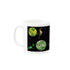 PaZoomの#細胞シリーズ_細胞たち、宇宙で待ち合わせ Mug :left side of the handle