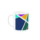 ﾊﾈｺﾊﾈのランダムタイル Mug :left side of the handle