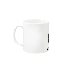 ファンシーTシャツ屋のトライバルクロコダイル Mug :left side of the handle