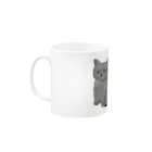 温もりのある動物たちのほっこりペットくん Mug :left side of the handle