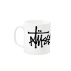 豪徳商店のアートなAtussy Mug :left side of the handle