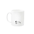 takeme04のもちぼびこげとぶーすけ Mug :left side of the handle