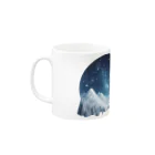 JUPITERの幻想的な冬の夜 Mug :left side of the handle