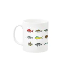 はるのふねの駿河湾で釣れる魚 Mug :left side of the handle