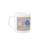 ライブバードのおそまつなとり Mug :left side of the handle