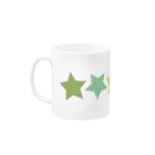 つきしょっぷのくすみカラーの星 Mug :left side of the handle