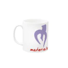 materialize.jpのCold Purple×Cardinal Mug :left side of the handle