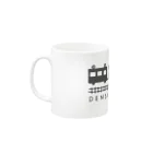 ひよこのもり工房のDENSHA　DAISUKI（淡色用） Mug :left side of the handle