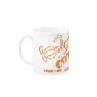 にゃん.taroのにゃん.taro オレンジ Mug :left side of the handle