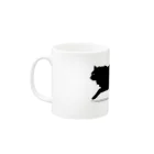 逃亡する猫「見世棚」の逃亡する猫 Mug :left side of the handle