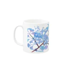 斗巳【キメラ鉛筆】のLSDイチョウ　ブルー Mug :left side of the handle