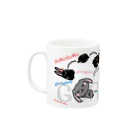 MST@twins lapin うさまろ ぴかまろのゴロゴロゴロゴロ… Mug :left side of the handle