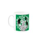 echicaのGreen Tree Black Bird Mug :left side of the handle