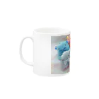 jellyfish by liccaのふわめんマグカップ Mug :left side of the handle