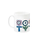 カシワギマリ（イラストレーター）のblooming Mug :left side of the handle