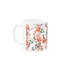 dandyism-neco.com goodsのナポリタン柄マグカップ Mug :left side of the handle