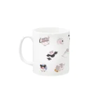 しらたまちゃんSHOPu〜🐽のハロウィン Mug :left side of the handle