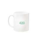 Plantyの420マリファナマグカップ /ティーカップ/大麻/マリファナ/コーヒーカップ Mug :left side of the handle
