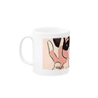 amtyanのぽえむ Mug :left side of the handle