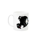 ShikaNiwa.Sandy.Jido.S.Alice.Ori.S.のwitch & cat Mug :left side of the handle