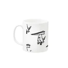 おおしまやすゆきのレターバード（Ａ） Mug :left side of the handle