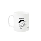 mikiaieekoのおすもうちゃん Mug :left side of the handle