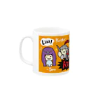 大阪人狼ラボのゆるかわ人狼くん黄 Mug :left side of the handle