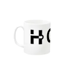HUGDOG and snomilのロゴ黒 Mug :left side of the handle