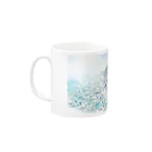 TrueBlueのこじかとネモフィラマグ Mug :left side of the handle