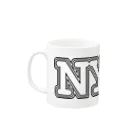 でんや　SUZURI店のnyah-b Mug :left side of the handle