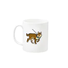 natsunoyoruniのドット絵柴犬 Mug :left side of the handle