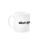 e.s.w.のe.s.w. logo Mug :left side of the handle