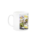 似顔絵工房きすけンちの[淡色用]We are Awaho Hunters! Mug :left side of the handle