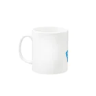 高瀬彩の爆発すれば良いのに blue Mug :left side of the handle