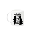 ☯Takashi Hosoya（細谷崇）の落ち武者 So Tired Mug :left side of the handle