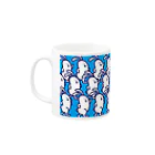 usamiyosioのうさみよしお「駆けつけろ」 Mug :left side of the handle