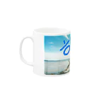 LalaHangeulのそら～空～＃ハングル Mug :left side of the handle