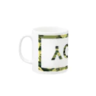 YO のYOUTH 迷彩柄 Mug :left side of the handle