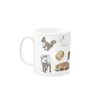 ちなきのこのWild animal japan Mug :left side of the handle