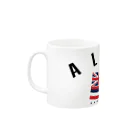 ハワイスタイルクラブのAloha Flag Mug :left side of the handle