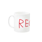 AliviostaのREDRUM レッドラム ロゴ Mug :left side of the handle