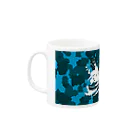 たかっし∵のTakassy Army Corp（ブルーカモ）Horizontal Mug :left side of the handle