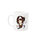 心肺停止したキュウリムゾンのちぎり Mug :left side of the handle